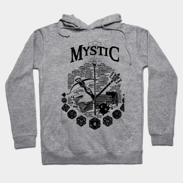 RPG Class Series: Mystic - Black Version Hoodie by Milmino